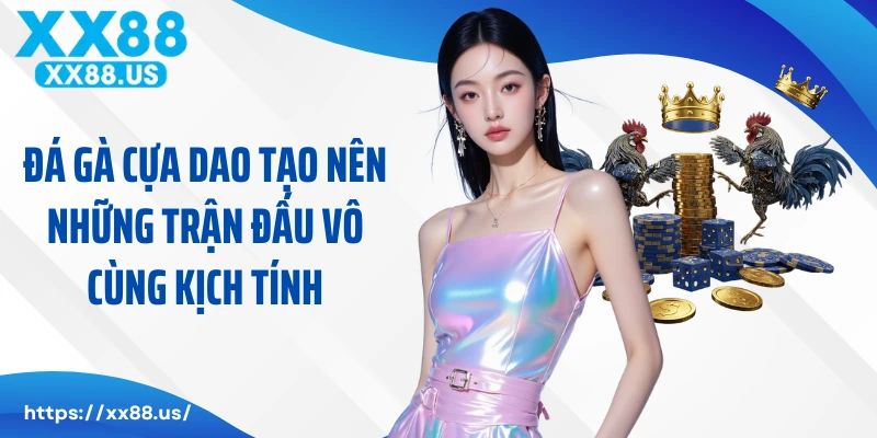 Đá gà cựa dao tạo nên những trận đấu vô cùng kịch tính